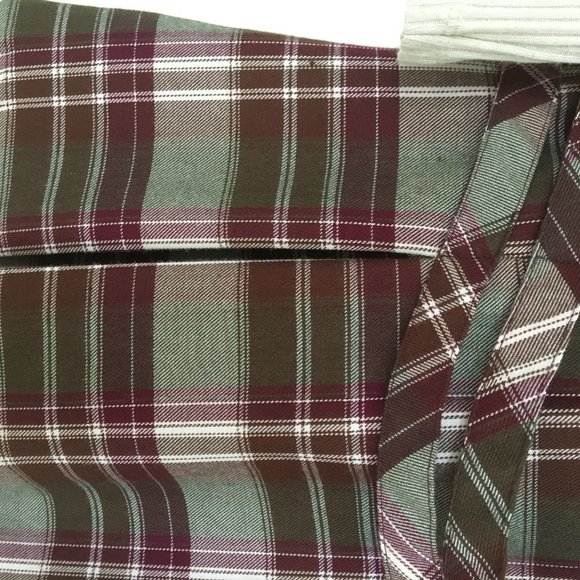 Brown plaid turtleneck jumper pinafore - Picture 2 of 4